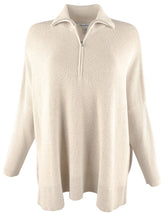 Tommy Bahama Women's Shimmer Bonita Half Zip Long Sleeved Poncho Top-CH-S/M