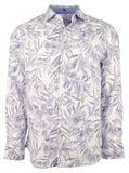 Tommy Bahama Men's Monarch Bay Plaid Linen Blea Long Sleeve Shirt