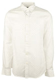 Men's Slim Fit Mini Dots Long Sleeves Shirt-HO-Large