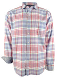 Tommy Bahama Men's Kookabura Plaid Long Sleved Shirt.