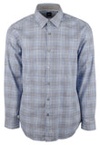 Hugo Boss Men's Lukas Regular Fit Check Long Sleeve Shirt Small Blue