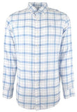 Southern Tide Men's Headland Moultrie Plaid Long Sleeve Sport Shirt BB XXL, Boat Blue