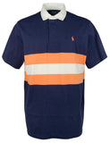 POLO RALPH LAUREN mesn Classic Rugby Polo Shirt Short Sleeves Large Navy