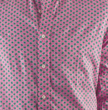 Ralph Lauren olo Men's Paisley Neats Mercer Sport Shirt (Large) Pink