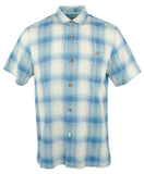 Tommy Bahama Men's Escondido Beach Plaid Short Sleeve Camp Shirt Small Stargaze