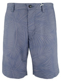 Southern Tide Men's Printed Palm Fronds 9" Flat Front Shorts 28 Seven Seas Blue