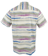 Camisa de manga corta Tommy Bahama Hazy Horizons IslandZone para hombre, talla Grand Canal (talla pequeña)