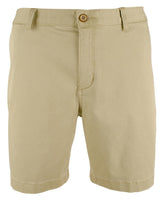 Tommy Bahama Boracay - Pantalones cortos chinos de mezcla de tencel de 25 cm con frente plano para hombre, caqui, talla 30