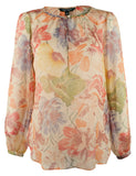 Lauren Ralph Lauren Women's Floral Print Georgette Blouse Shirt