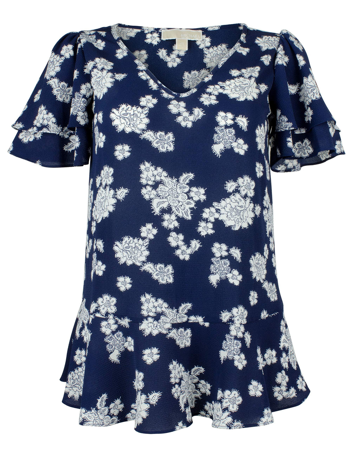 Michael Kors Women's Tiered Embellished Sleeve Top
