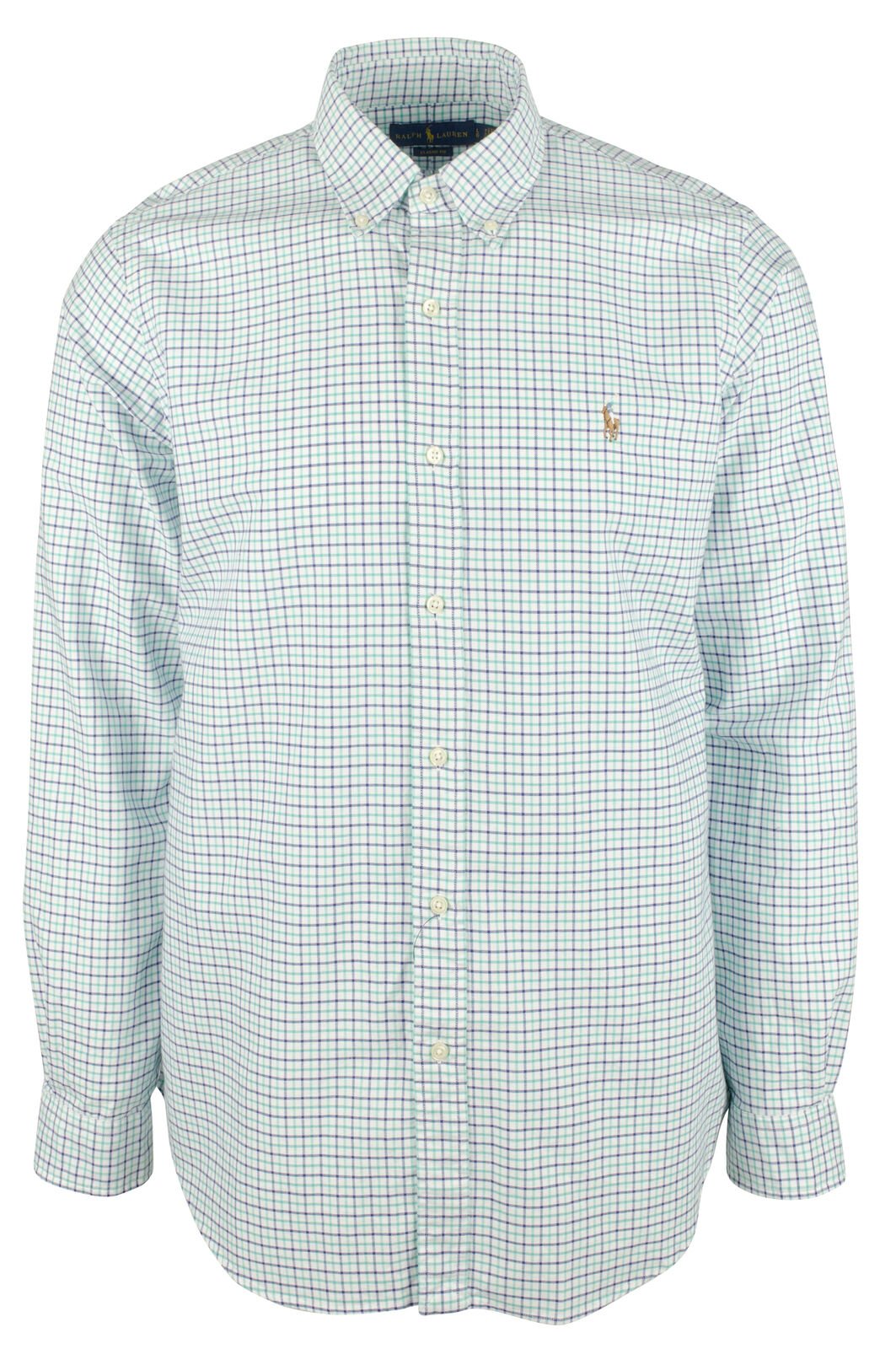 Polo Ralph Lauren Men's Classic Fit Plaid Long Sleeves Oxford Shirt