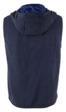 Michael Kors Men's Fleece Hooded Vest Midnight Blue XL