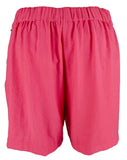 Vince Camuto Women's Summer Heat Solid Pull On Shorts Fuchsia 2