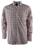 Hart Schaffner Marx Men's Checked Print Long Sleeve Oxford Shirt Large