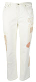 Lauren Ralph Lauren Women's Plus Beaded Patchwork Relaxed Jeans Pants