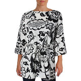 Lauren Ralph Lauren Women's Paisley Print Crepe Shirt Tunic Top
