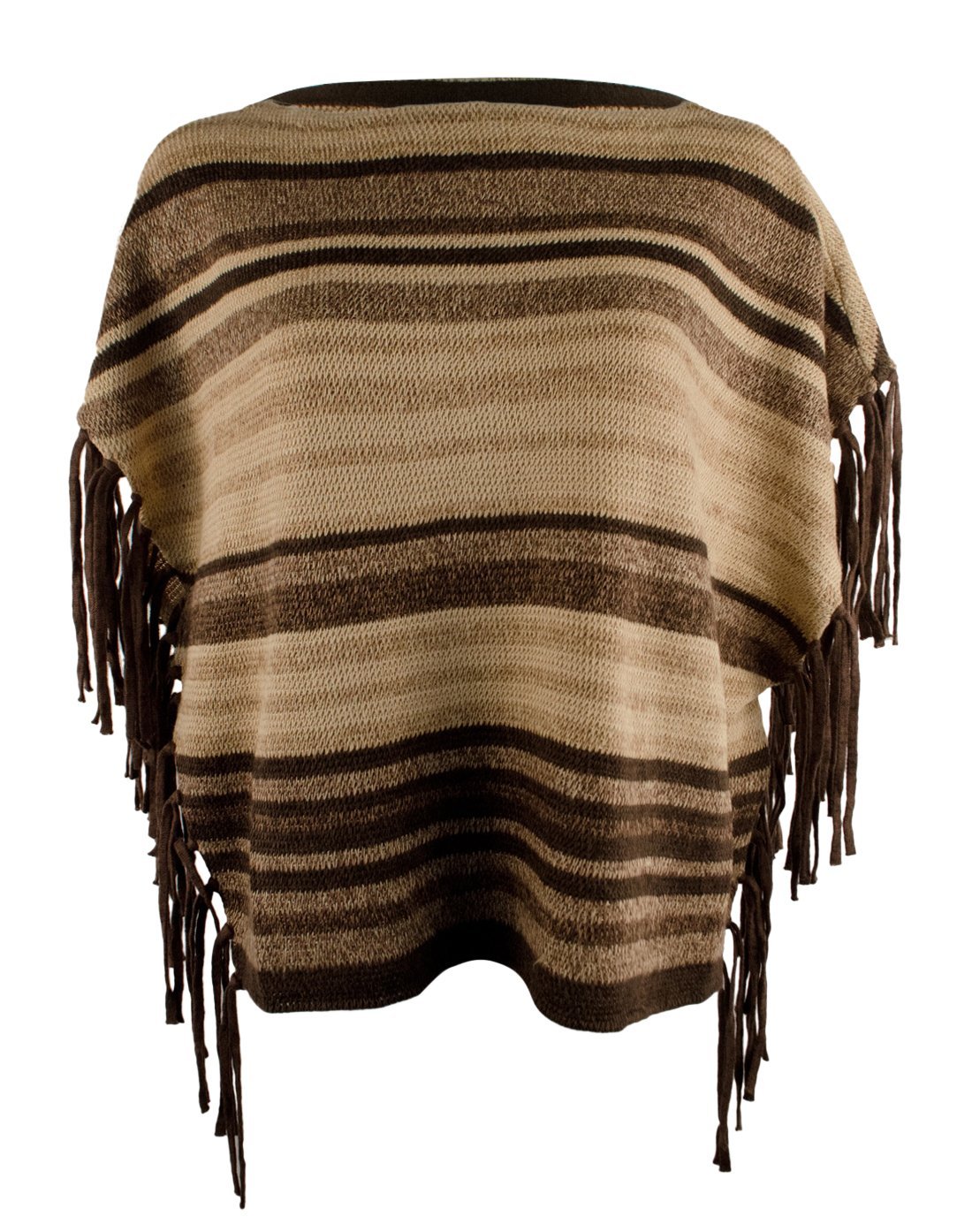 Lauren Ralph Lauren Women's Fringed Pullover Sweater Poncho Small Medium