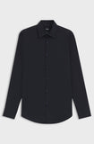 Boss Men's Slim-Fit Easy Iron Stretch Cotton Poplin Shirt Blue XL