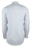 Men's Plaid Button Down Long Sleeve Shirt-DB-S Dutch Blue