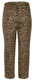 Michael Kors Women's Plus Size Cheetah Print Stretch Twill Pants