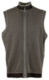 Tommy Bahama Men's Flip Coast Full Zip Reversible Vest Coal Heather