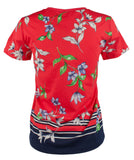 Lauren Ralph Lauren Women's Floral Jersey Shirt - Red Multi, Small