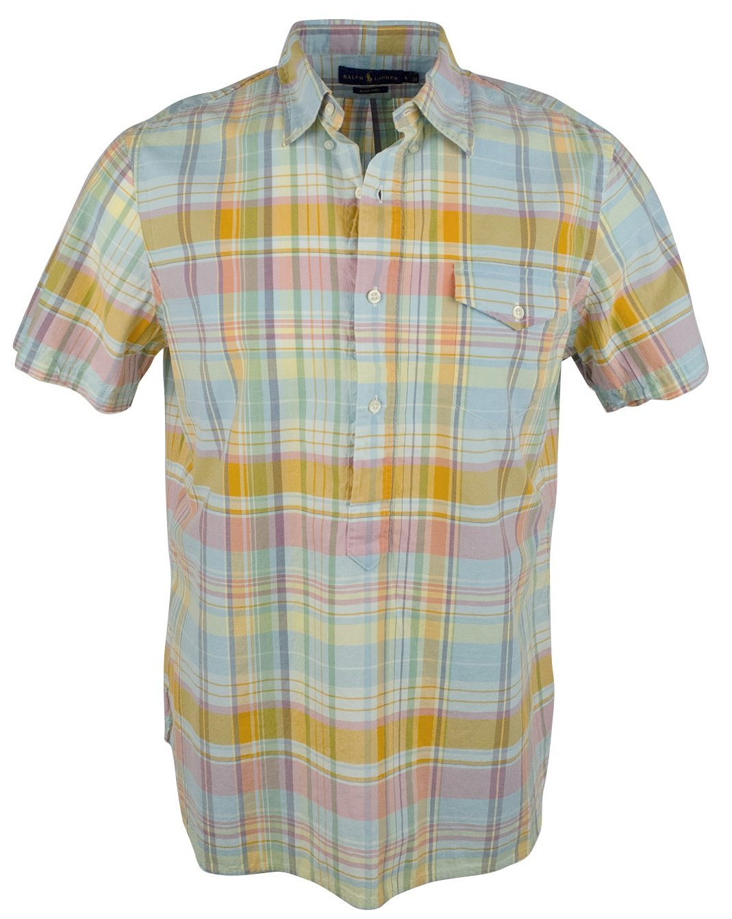 Ralph Lauren Men's Popover Short Sleeve Shirt