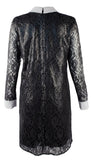 Michael Kors Women's Floral Metallic Lace Shift Shirt Dress