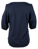 Women's Cold-Shoulder Keyhole Top-I-L