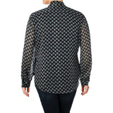 Lauren Ralph Lauren Women's Talsha Tie Neck Blouse NM S