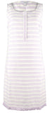 Southern Tide Women's Corrine Fringe Hem Sleeveless Shift Dress Purple Sky