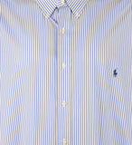 Polo Ralph Lauren Men's Big & Tall Striped Stretch Poplin Long Sleeve Shirt
