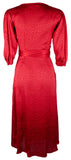 Michael Kors Women's Faux Wrapped Dress X-Small Crimson