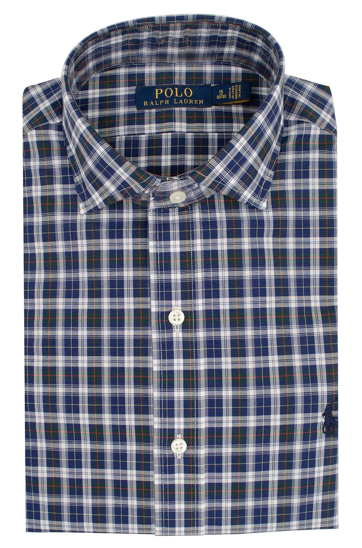 Polo Ralph Lauren Men's Plaid Cotton Poplin Dress Shirt