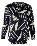 Lauren Ralph Lauren Women's Crepe Split Neck Tunic-NI-1X