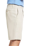 Tommy Bahama - Pantalones cortos chinos de mezcla de seda con diseño de espiga Havana para hombre, color caqui arena 30
