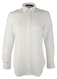 Lauren Ralph Lauren Women's Petite Eyelet Button Down Crisp Cotton Shirt