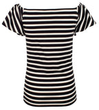 Lauren Ralph Lauren Women's Striped Off The Shoulder Top