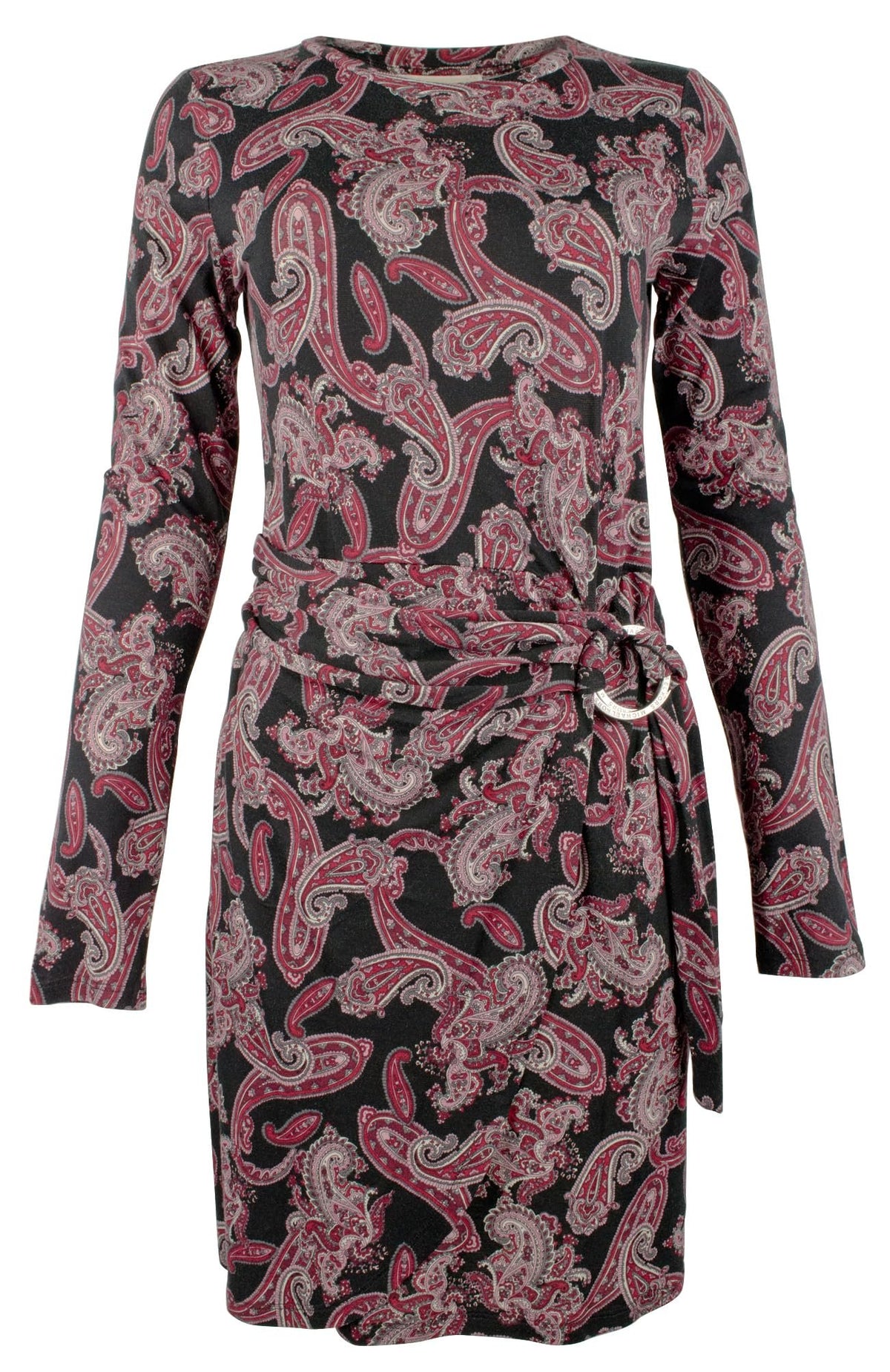 Michael Kors Women's Faux Wrapped Paisley T Shirt Dress