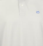 Southern Tide Men's Jack Heathered Performance Polo Shirt Grey Small