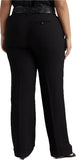 Ralph Lauren Women's Plus Size Pleated Crepe Trouser Pants