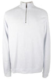 Tommy Bahama Men's Big & Tall Flipshore Half Zip Sweatshirt (Air Blue Heather, LT)