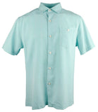 Customer Return Tommy Bahama Men's Zaldera Silk Camp Short Sleeve Shirt Small