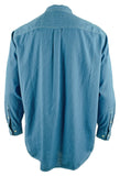 Camisa Tommy Bahama de manga larga a cuadros para hombre, talla grande y alta, 2XB, azul vaquero