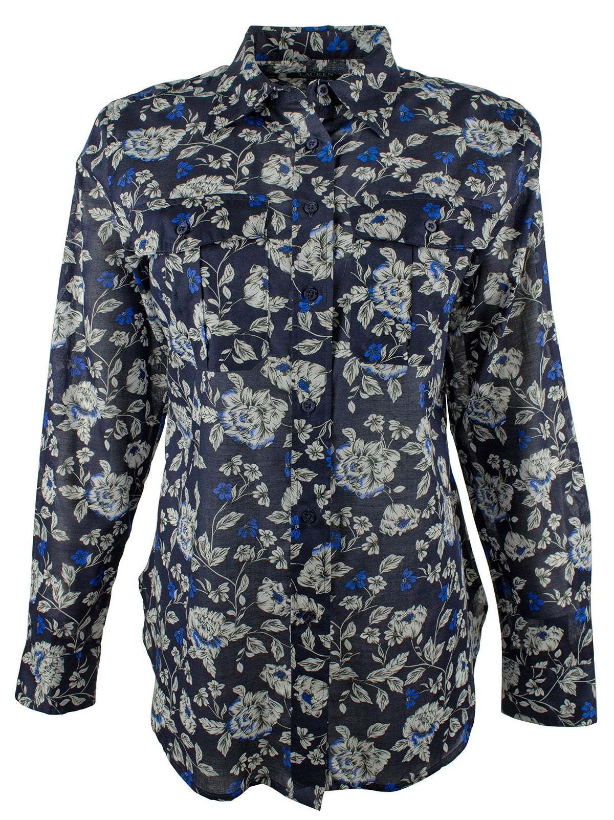 Lauren Ralph Lauren Women's Floral Print Lightweight Top NM S