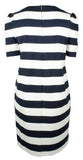 Lauren Ralph Lauren Women's Plus Striped Puff Sleeve Ponte Dress LN 1X