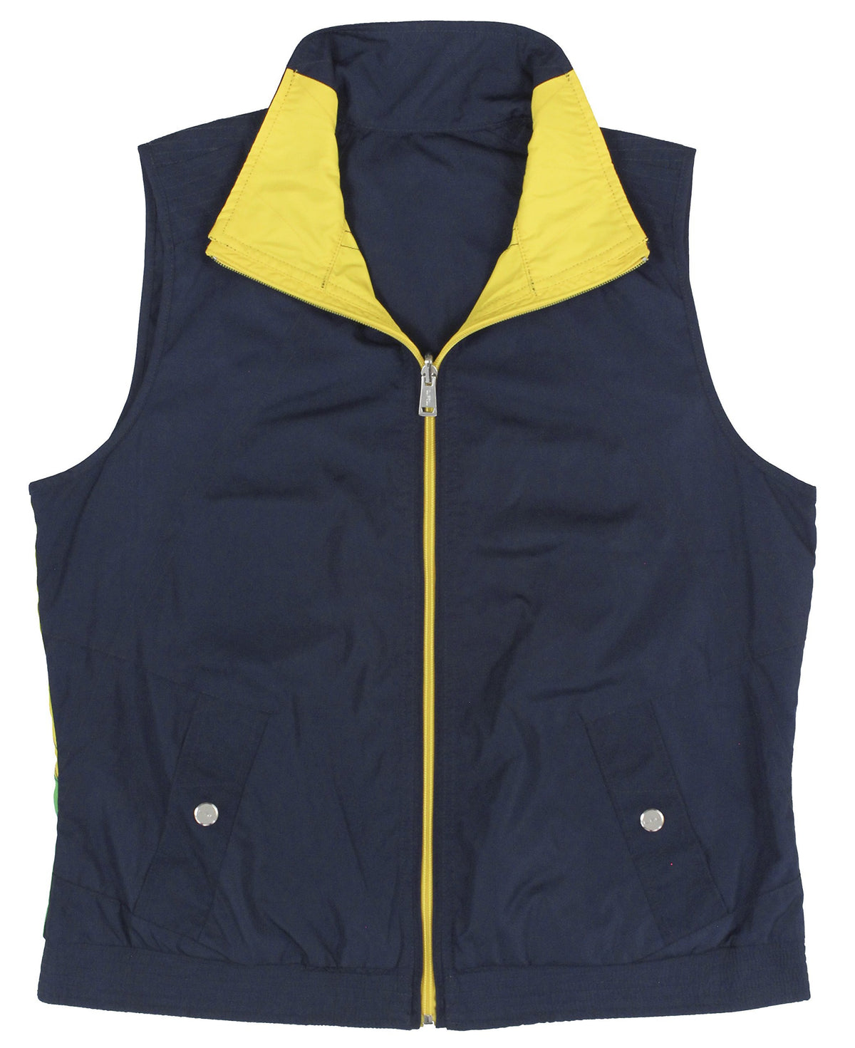 Ralph Lauren Women's Reversible Zip Up Colorblocked Vest