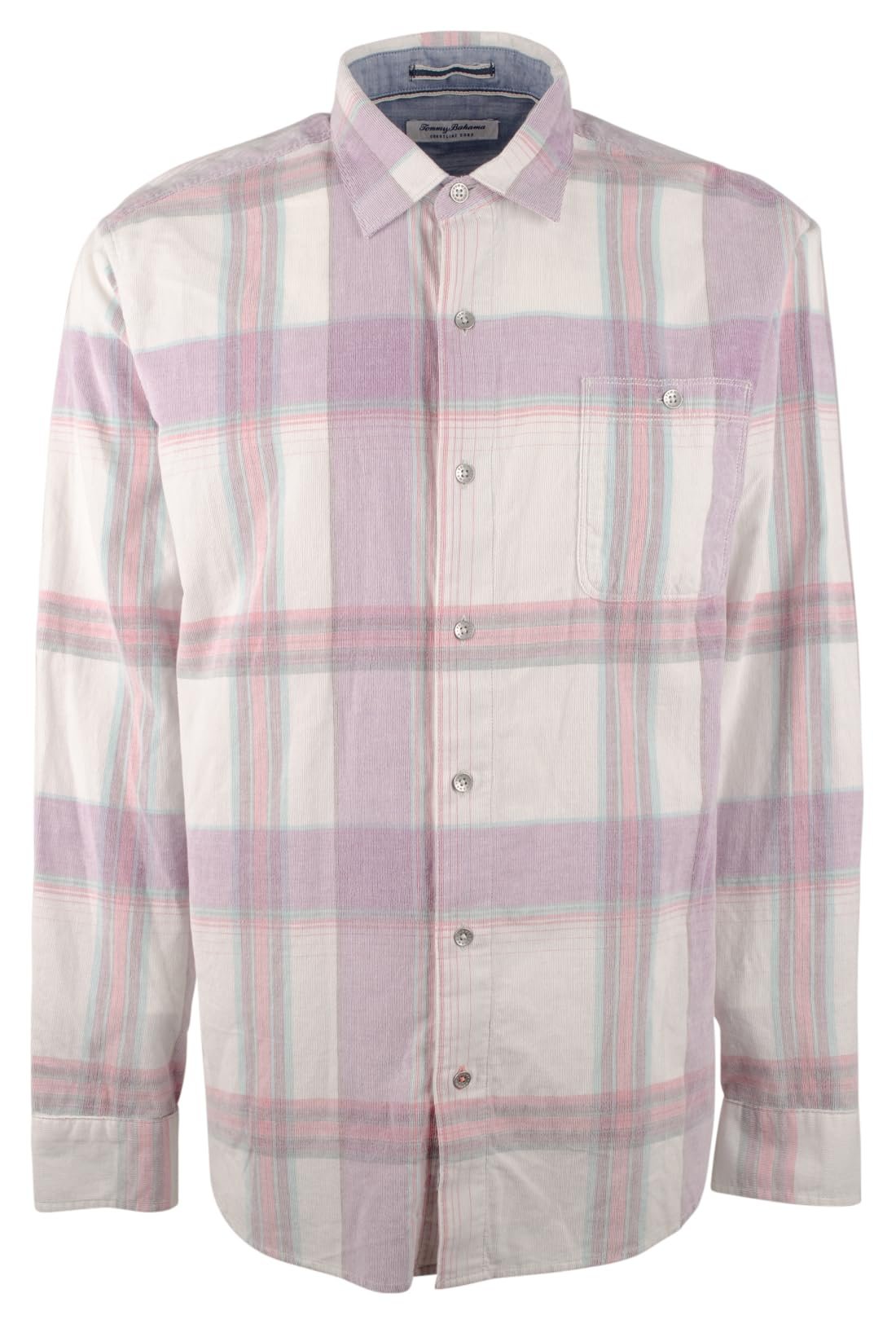 Men's Big Tall Coastline Cord Grand Isle Plaid Sport Shirt 2XLB