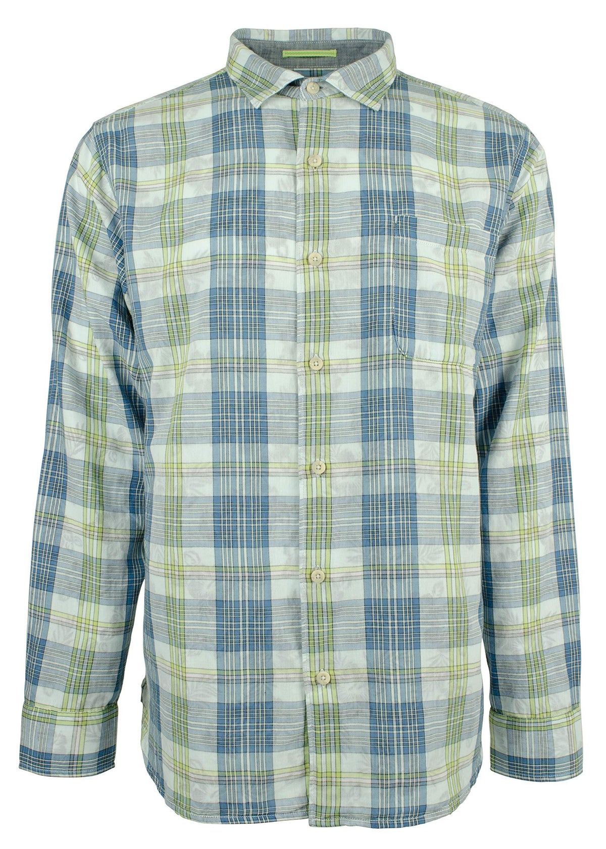 Men's Big & Tall Palapa Plaid Button-Down Shirt-S-2XL