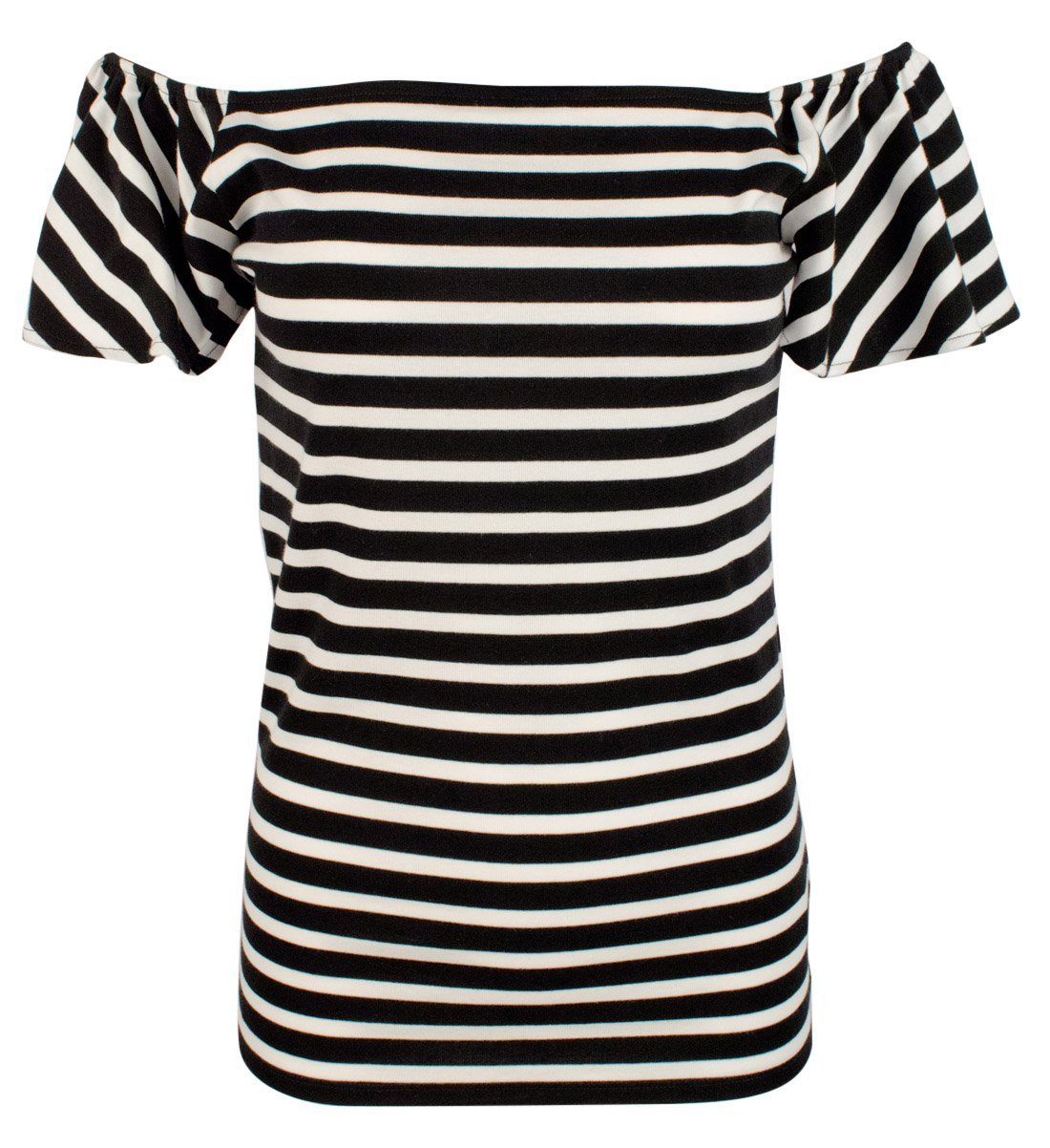 Lauren Ralph Lauren Women's Striped Off The Shoulder Top